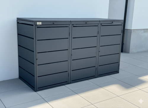 Triple Wheelie Bin Storage on sale in Ireland